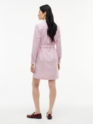 Tommy Hilfiger Belted Striped Oxford Shirtdress — фото 4