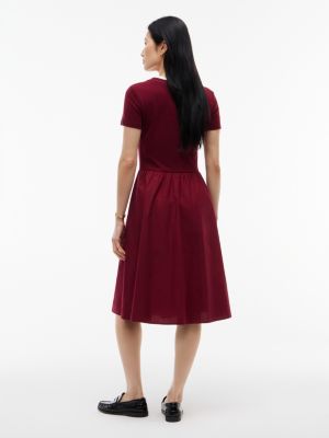 Женские платья Tommy Hilfiger Mixed-Media T-Shirt Midi Dress — фото 4