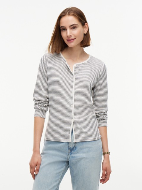 Женские кардиганы Tommy Hilfiger Striped Pointelle Cardigan T-Shirt