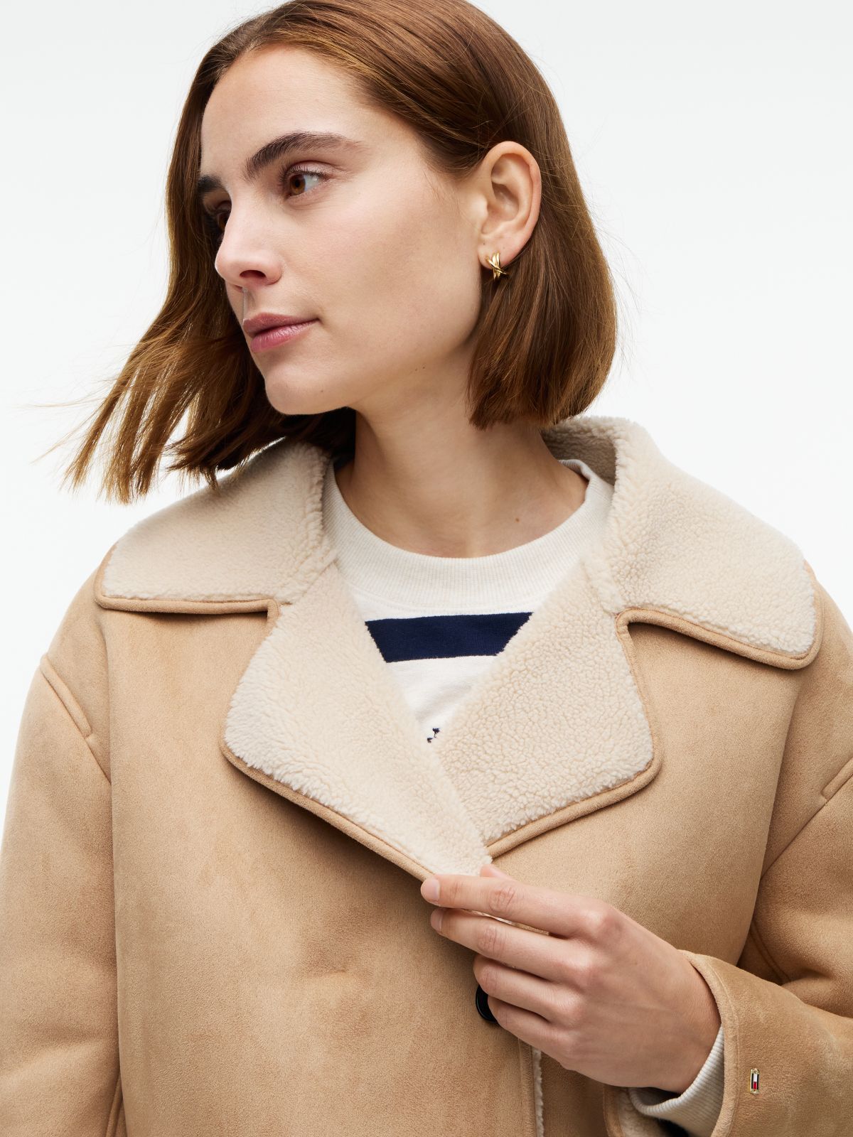 Faux Shearling Coat — Timeless Camel