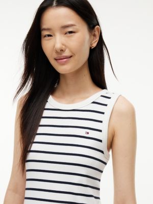 Женские платья Tommy Hilfiger Striped Rib-Knit Tank Dress — фото 2
