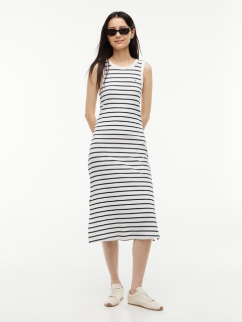 Женские платья Tommy Hilfiger Striped Rib-Knit Tank Dress