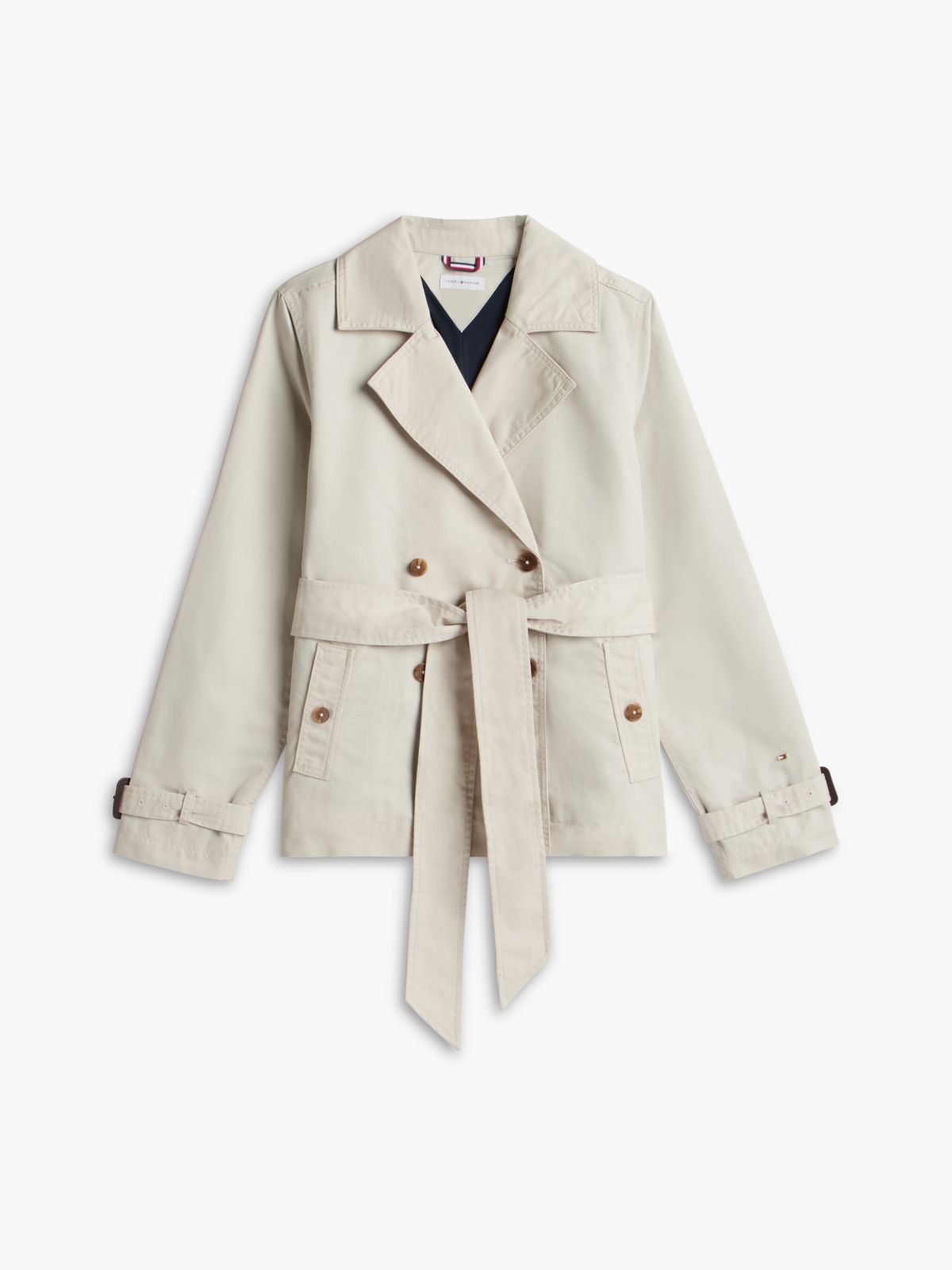 Water-Repellent Cropped Trench Coat — Casablanca