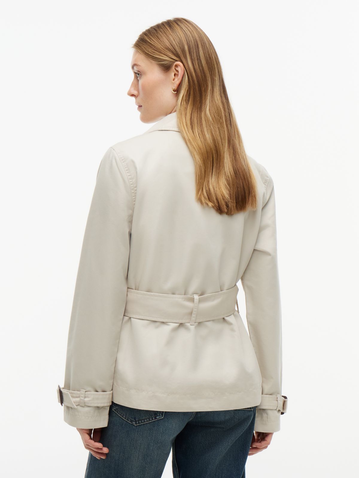 Water-Repellent Cropped Trench Coat — Casablanca