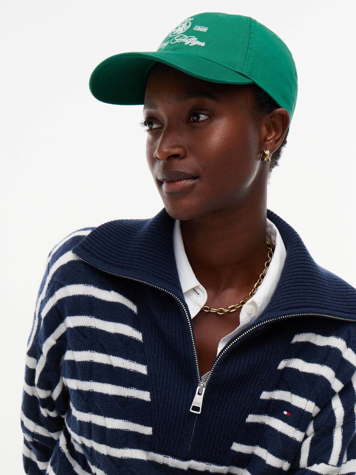 Embroidered Crest Baseball Cap — Nouveau Green