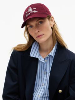 Embroidered Crest Baseball Cap — Burgundy 4