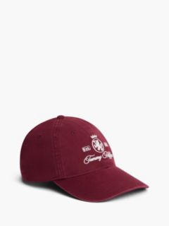 Embroidered Crest Baseball Cap — Burgundy 1