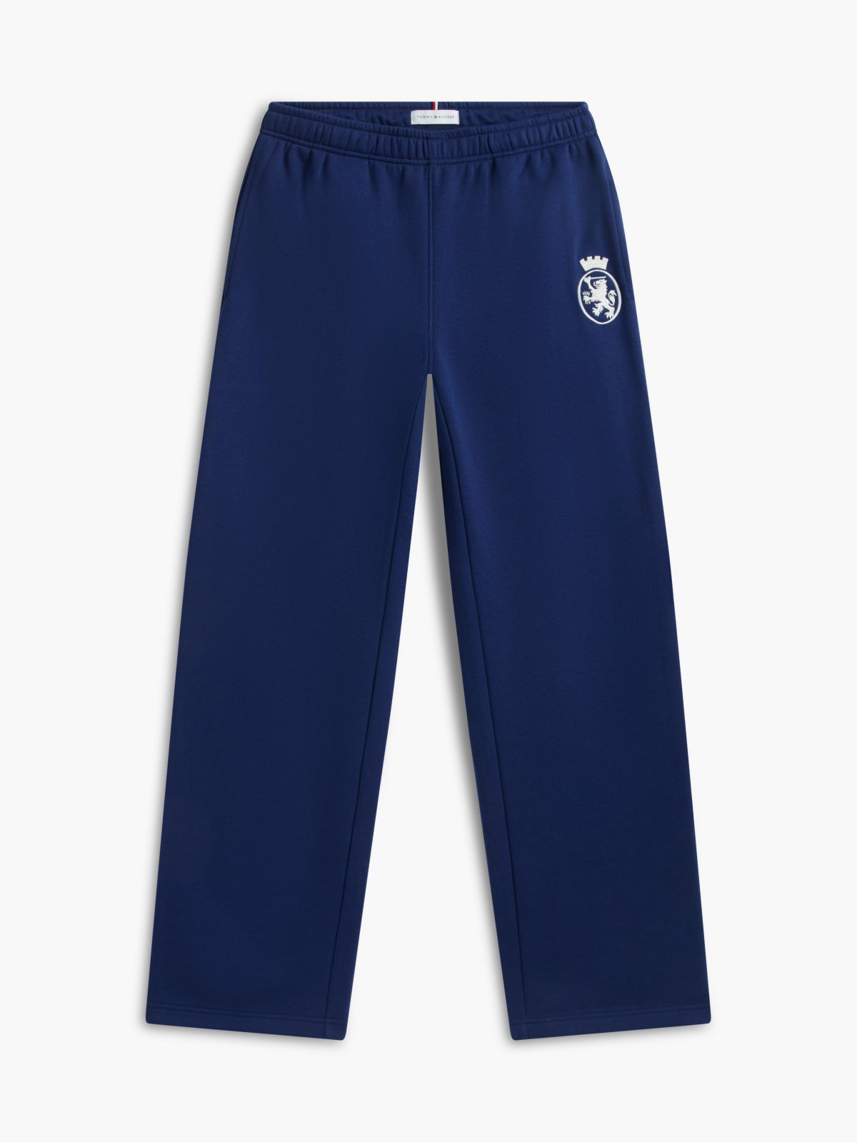 Varsity Crest Brushed-Back Sweatpant — Preppy Navy