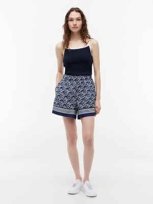 Женские брюки Tommy Hilfiger Allover Script Monogram Voile Short — фото 2