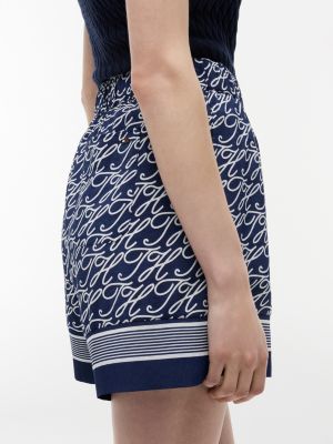 Женские брюки Tommy Hilfiger Allover Script Monogram Voile Short — фото 3