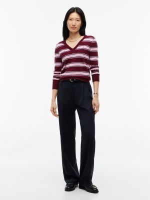 Женские свитеры Tommy Hilfiger Lightweight Striped V-Neck Sweater — фото 2