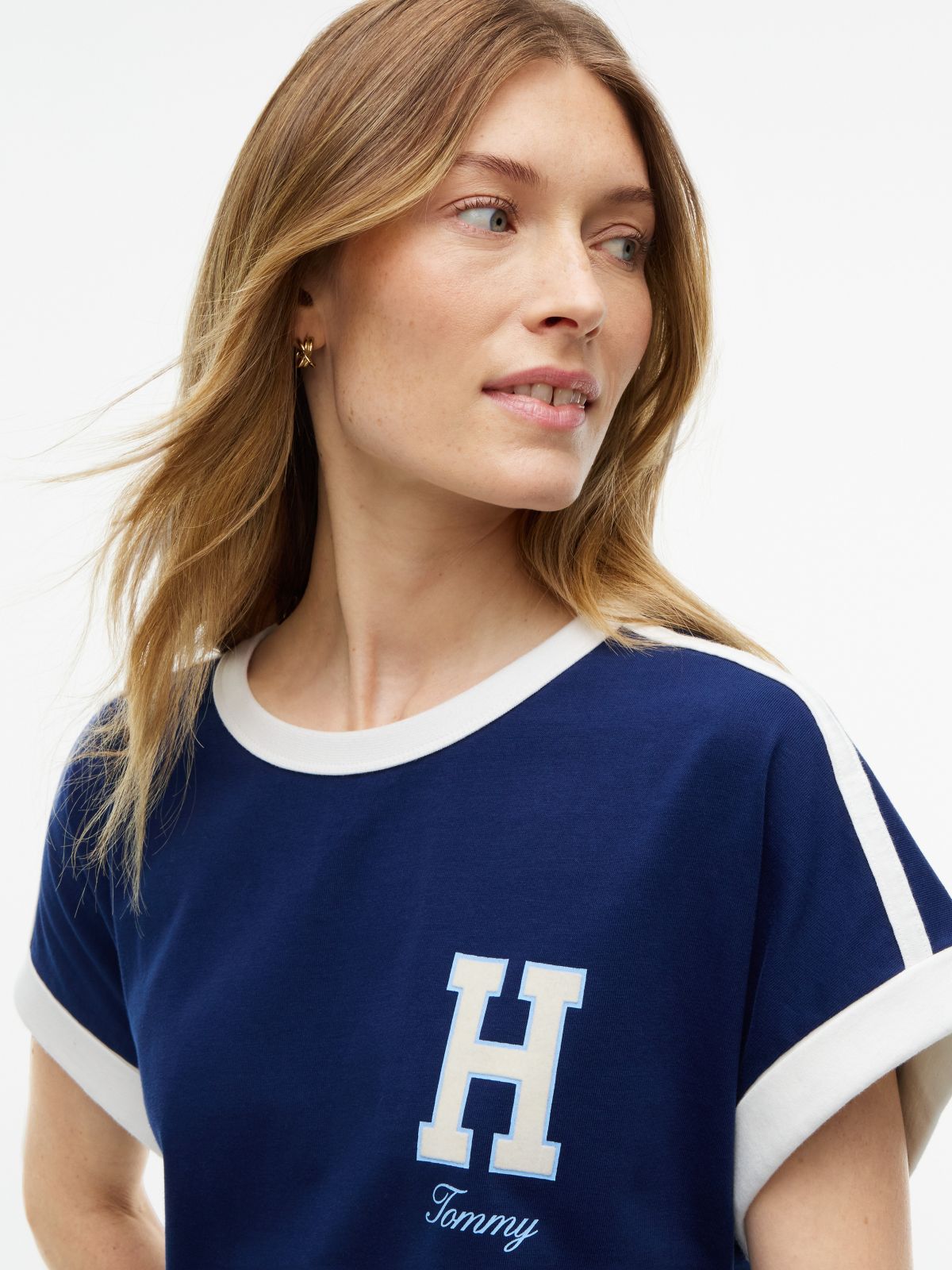 Varsity H-Logo T-Shirt — Preppy Navy