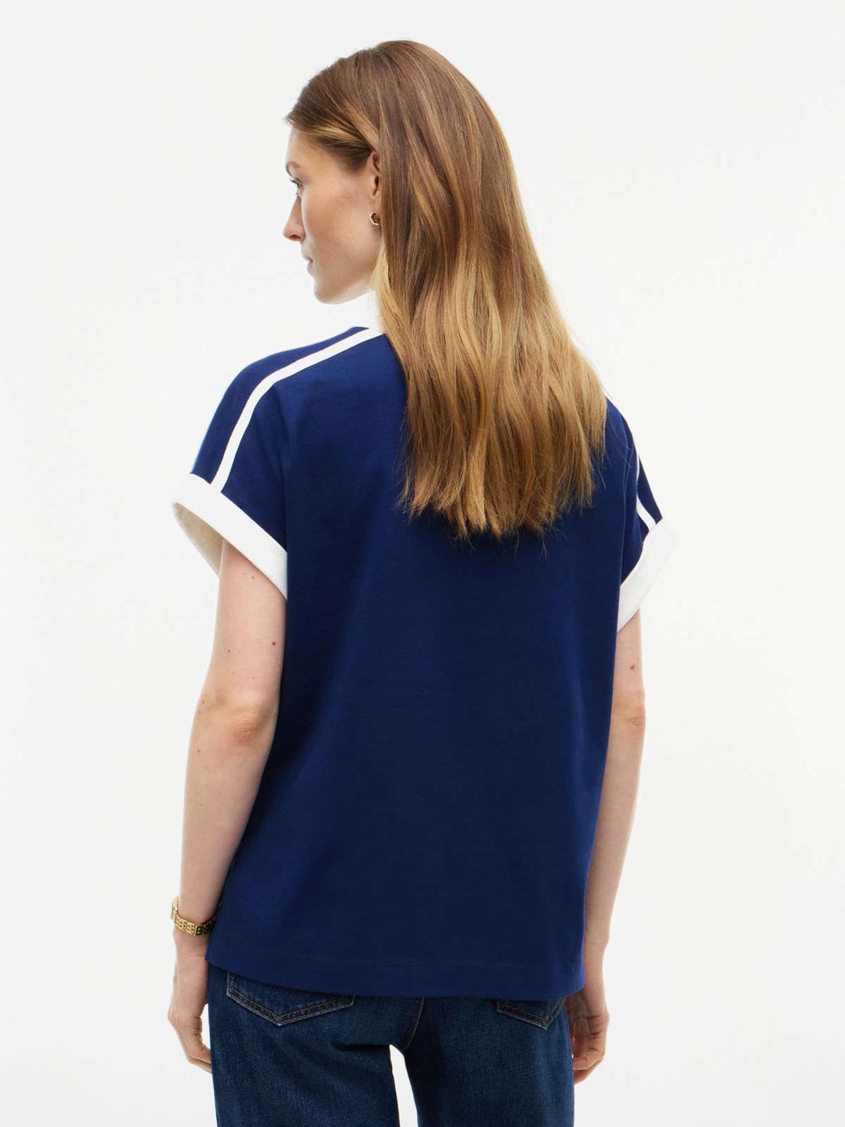 Varsity H-Logo T-Shirt — Preppy Navy
