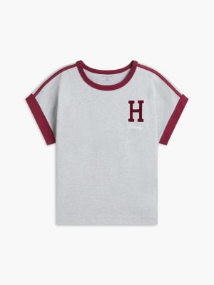 Женские футболки Tommy Hilfiger Varsity H-Logo T-Shirt — фото 5