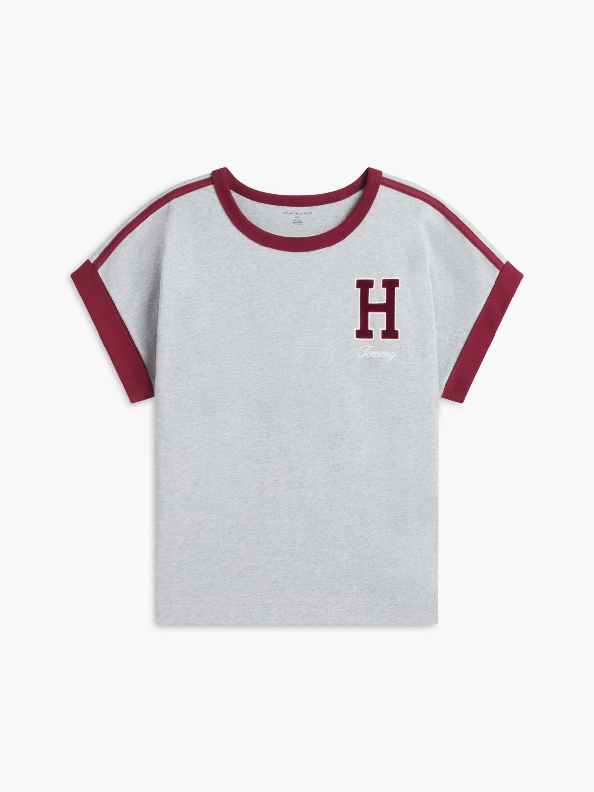 Varsity H-Logo T-Shirt — Grey Heather