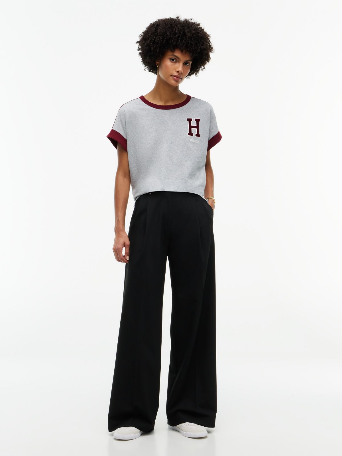 Varsity H-Logo T-Shirt — Grey Heather