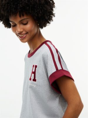 Женские футболки Tommy Hilfiger Varsity H-Logo T-Shirt — фото 3