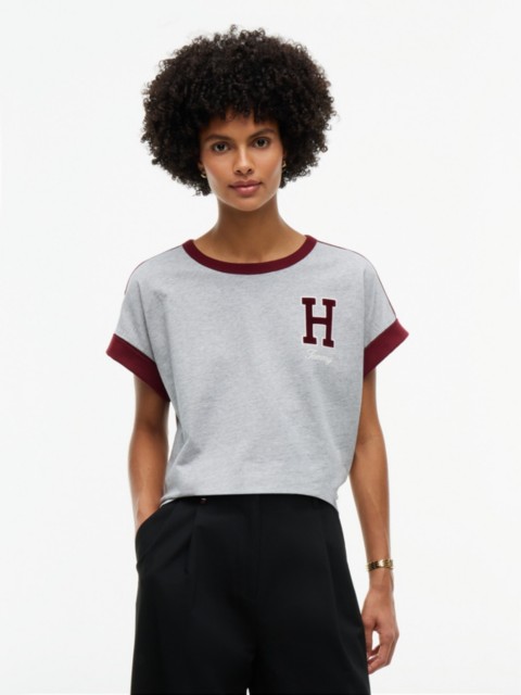 Женские футболки Tommy Hilfiger Varsity H-Logo T-Shirt