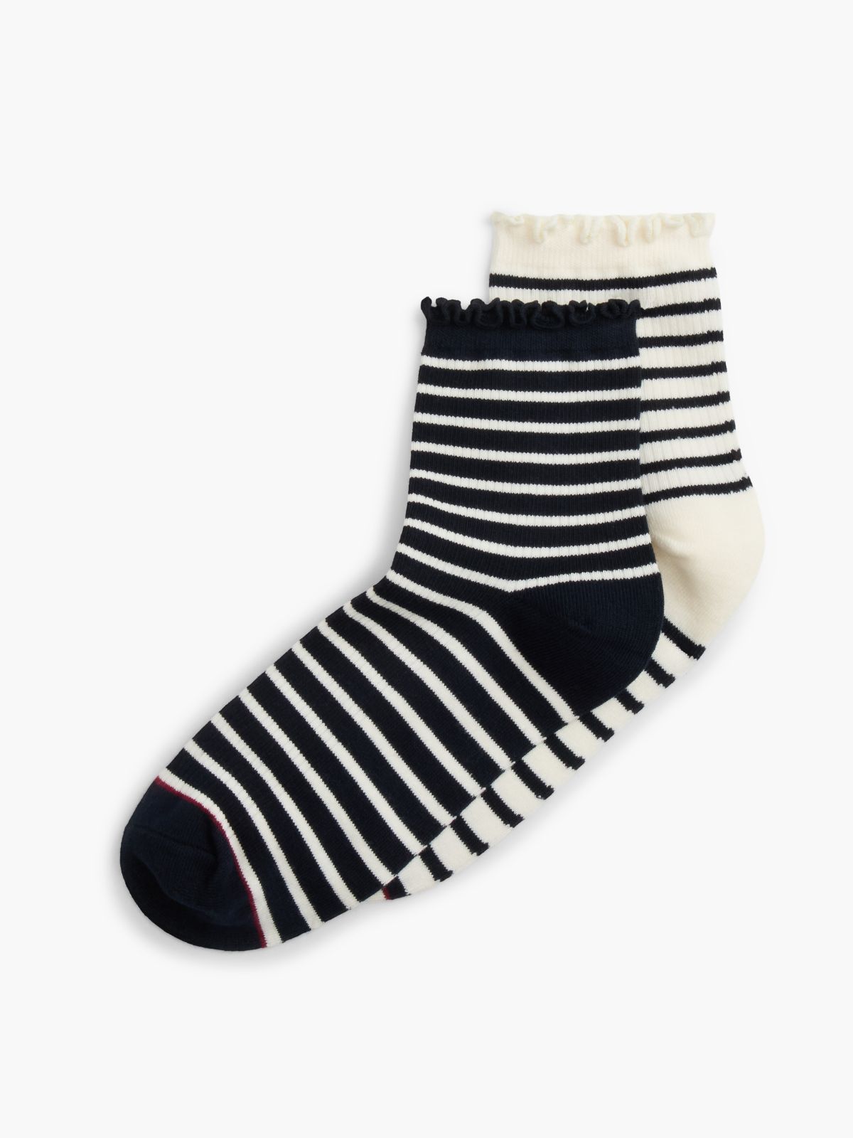 Striped Mini Trouser Sock 2-Pack — Navy Blue/Multi