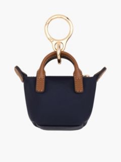 Monogram Coin Purse Bag Charm — Space Blue 2