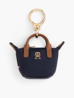 Monogram Coin Purse Bag Charm — Space Blue 1