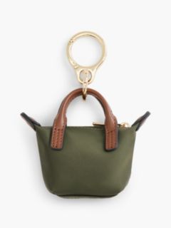 Monogram Coin Purse Bag Charm — Green 2