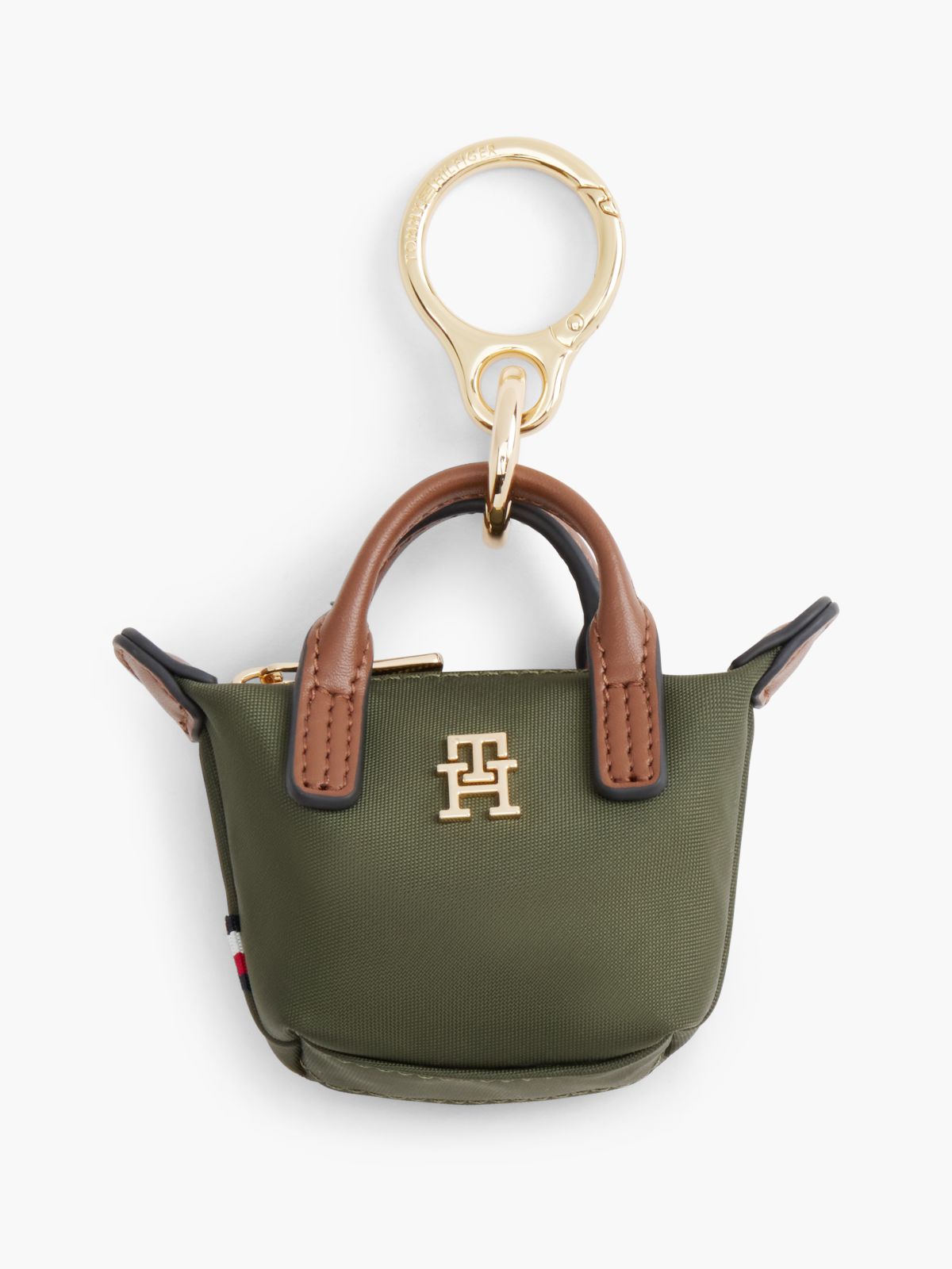 Monogram Coin Purse Bag Charm — Green