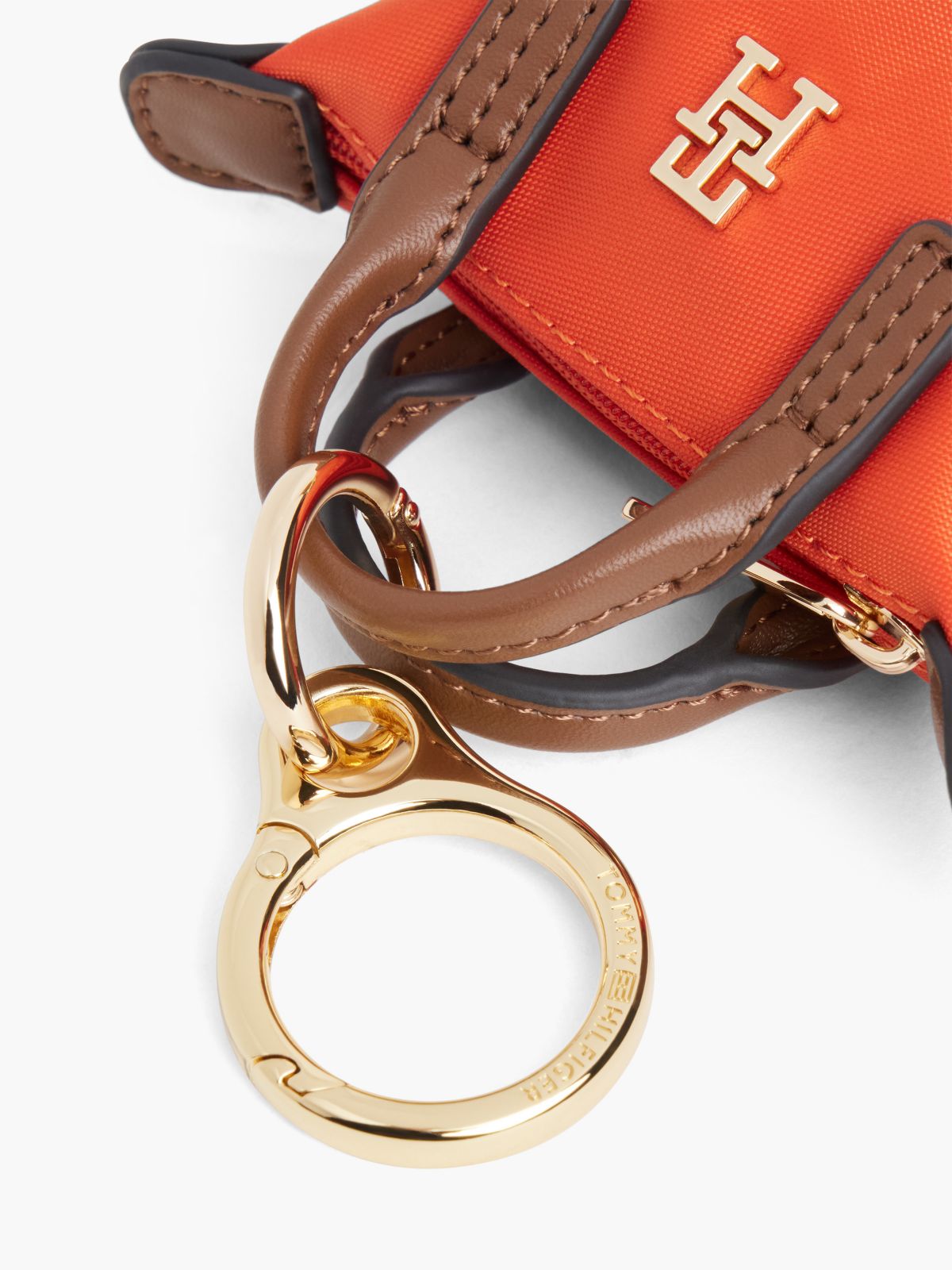 Monogram Coin Purse Bag Charm — Florence Orange