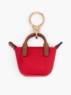 Monogram Coin Purse Bag Charm — Medium Red 2