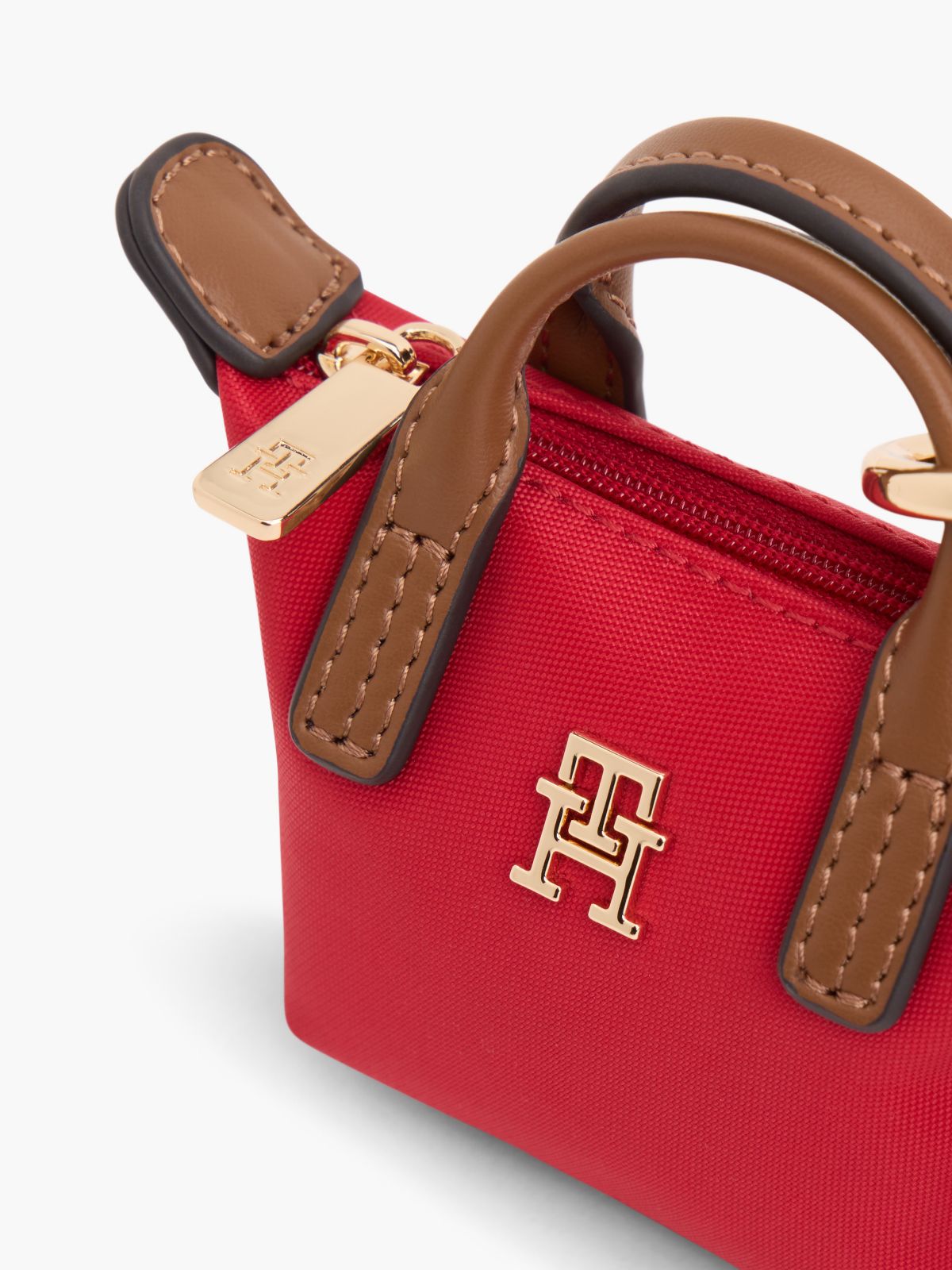 Monogram Coin Purse Bag Charm — Medium Red