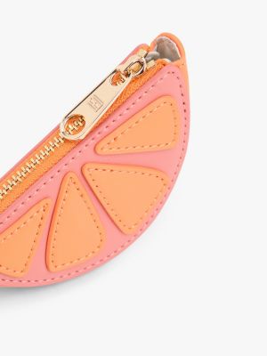 Женские брелоки Tommy Hilfiger Orange Wedge Coin Purse Bag Charm — фото 3