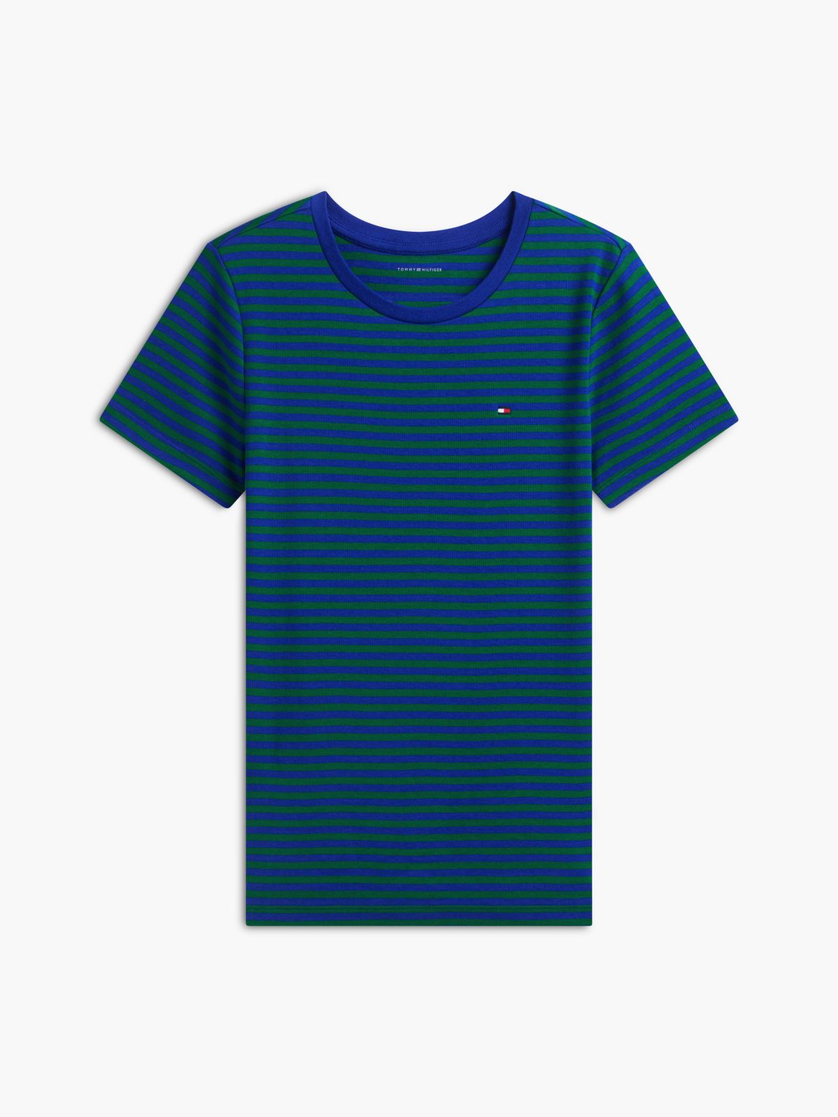 Slim Fit Striped Favorite T-Shirt — Cobalt