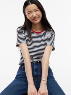 Slim Fit Striped Favorite T-Shirt — Navy Blue 3
