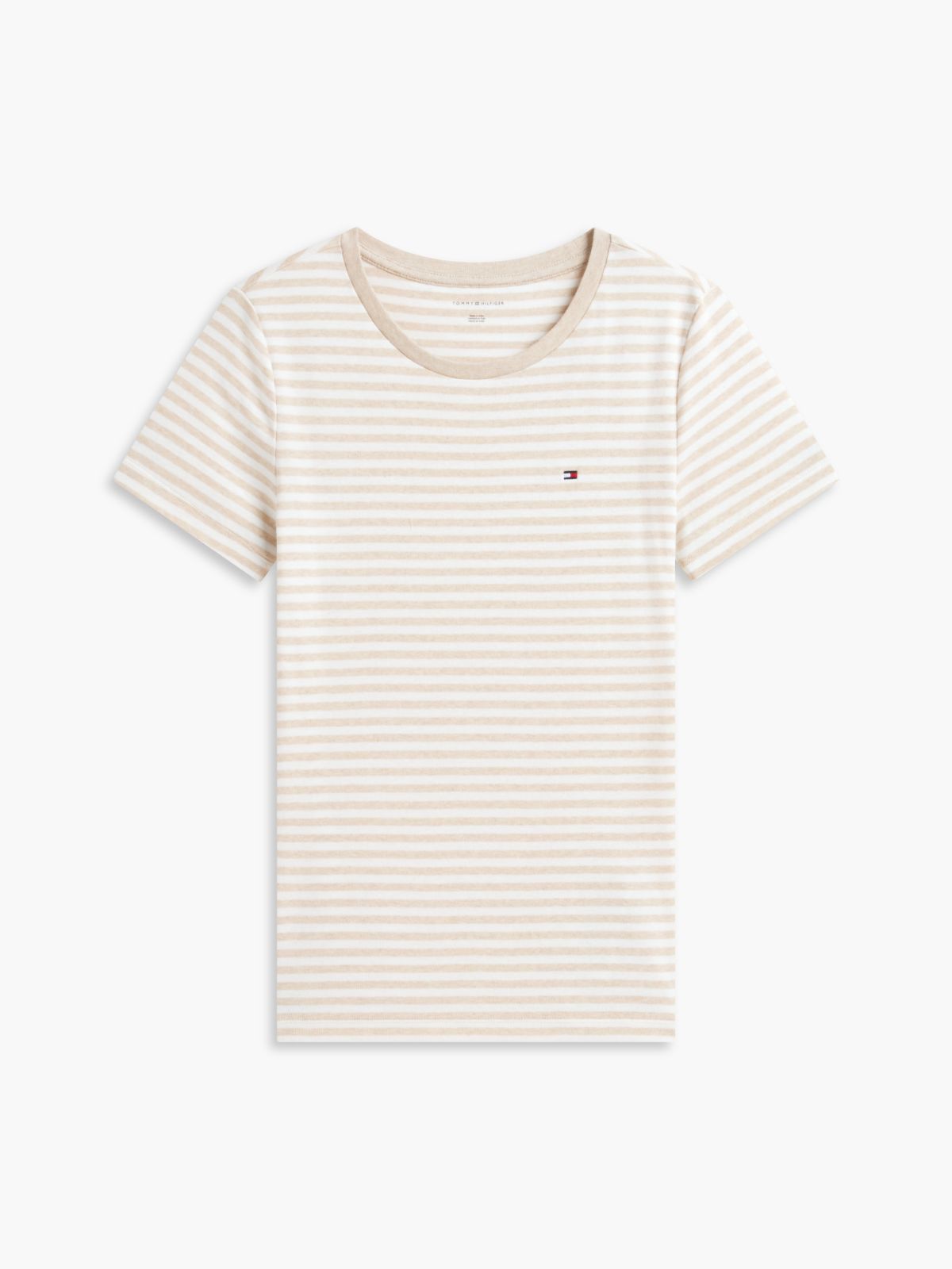 Slim Fit Striped Favorite T-Shirt — Beige Heather Multi