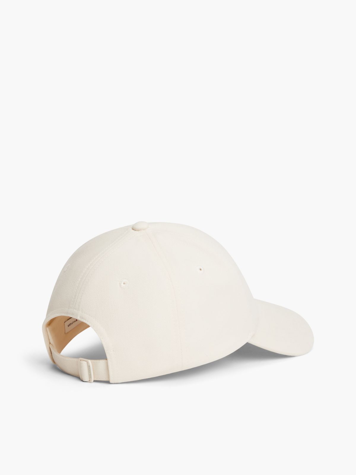 Embroidered Script Monogram Baseball Cap — Ivory