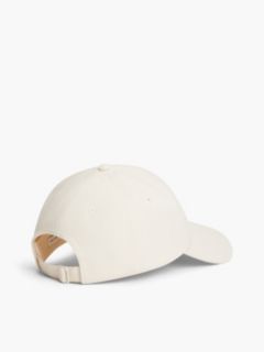 Embroidered Script Monogram Baseball Cap — Ivory 2