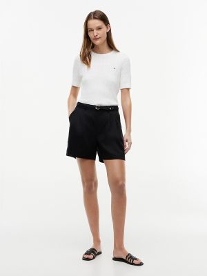 Женские брюки Tommy Hilfiger Lightweight Pleated 5" Short — фото 2