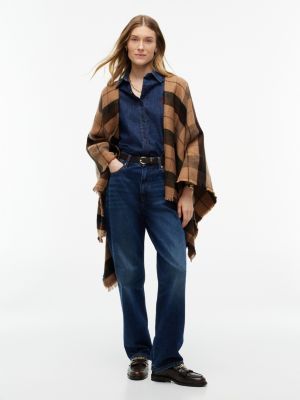 Plaid Cape, Safari Canvas Multi