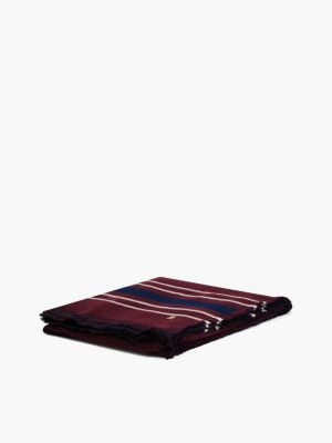 Женская накидка Tommy Hilfiger Reversible Cape, цвет: Бордовый / Разноцветный — фото 3