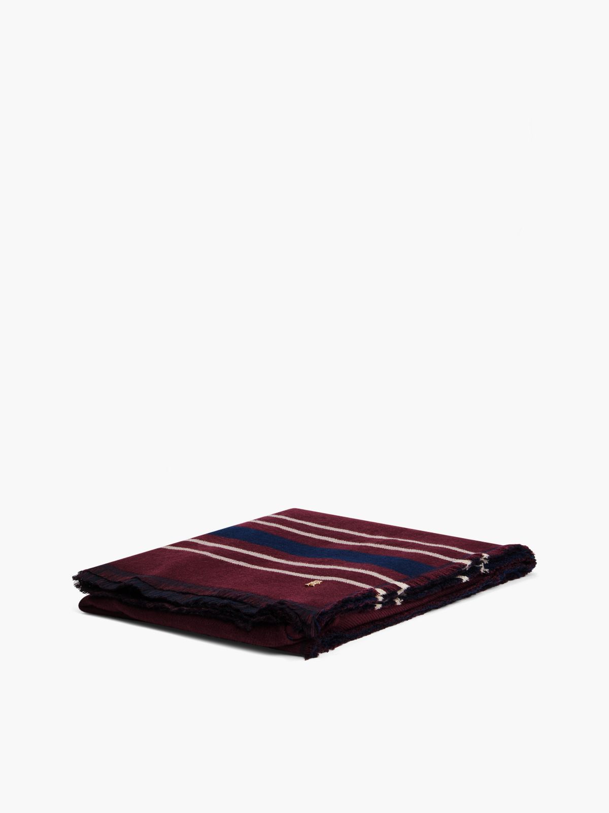 Reversible Cape — Deep Burgundy/ Multi