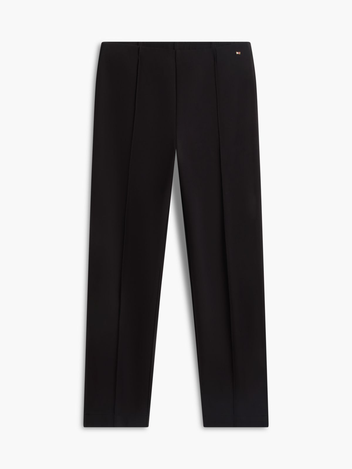 Slim Ponte Pull-On Pant — Black