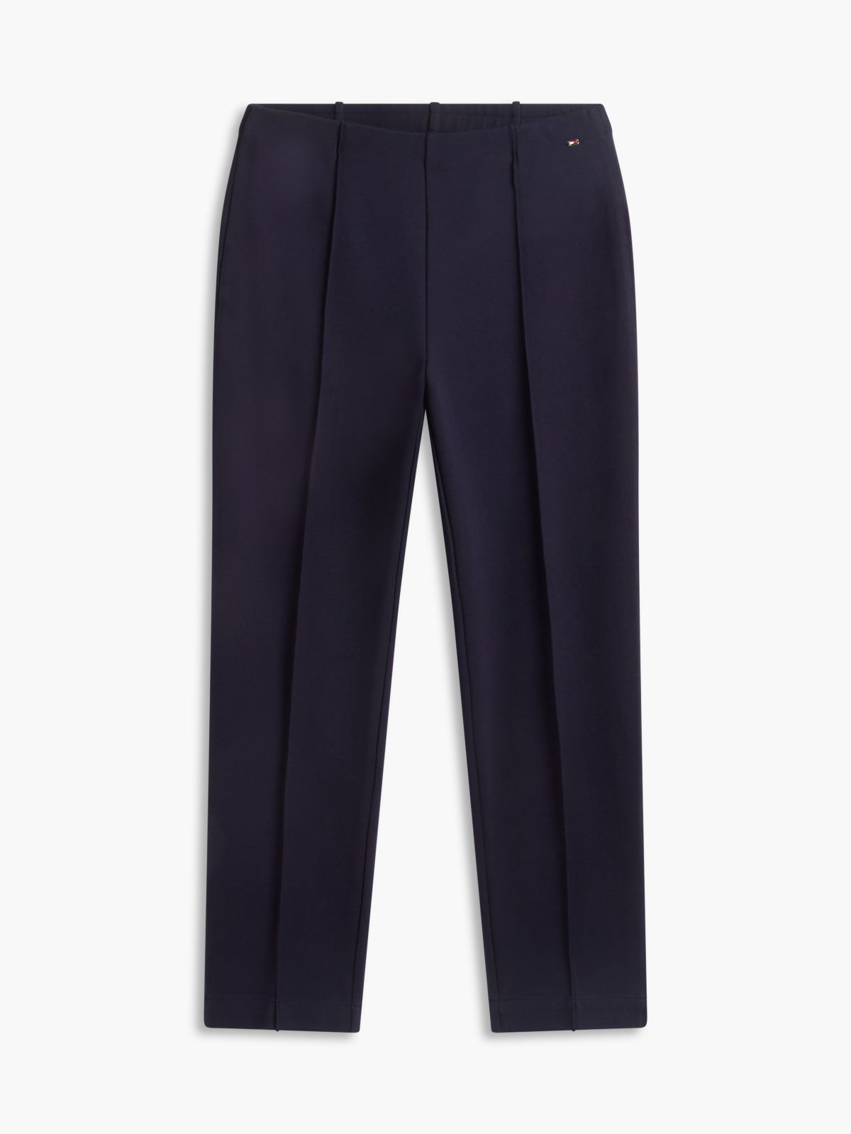 Slim Ponte Pull-On Pant — Navy Blue
