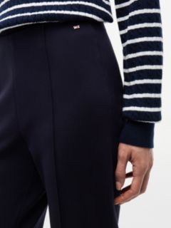 Slim Ponte Pull-On Pant — Navy Blue 3