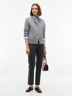 Slim Ponte Pull-On Pant — Dark Grey Heather 2
