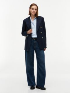 Double-Breasted Blazer — Navy Blue 2