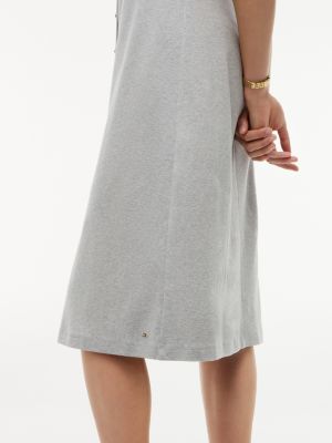 Женские платья Tommy Hilfiger Gold-Button Interlock Midi Dress — фото 3