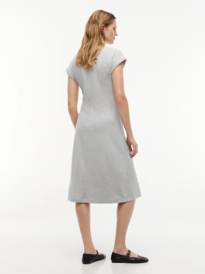 Женские платья Tommy Hilfiger Gold-Button Interlock Midi Dress — фото 4