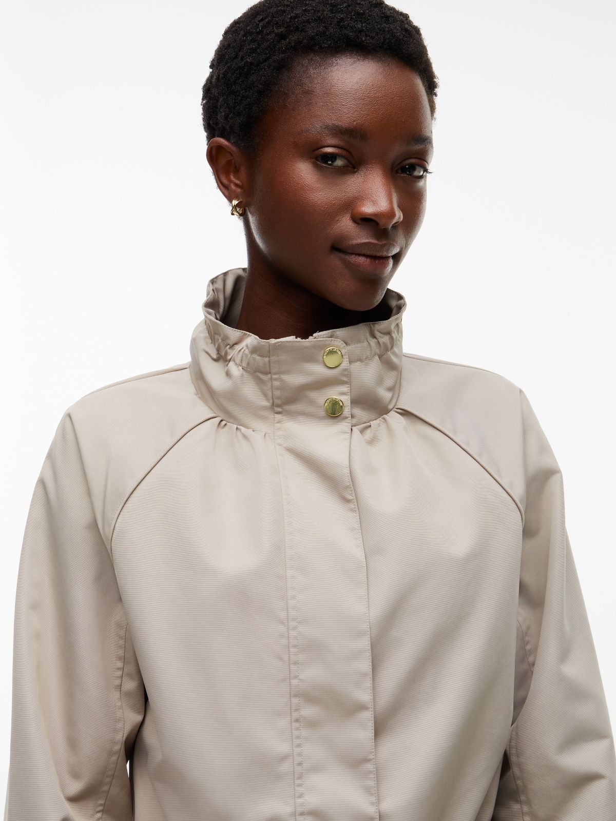 Water-Resistant Yacht Jacket — Stone