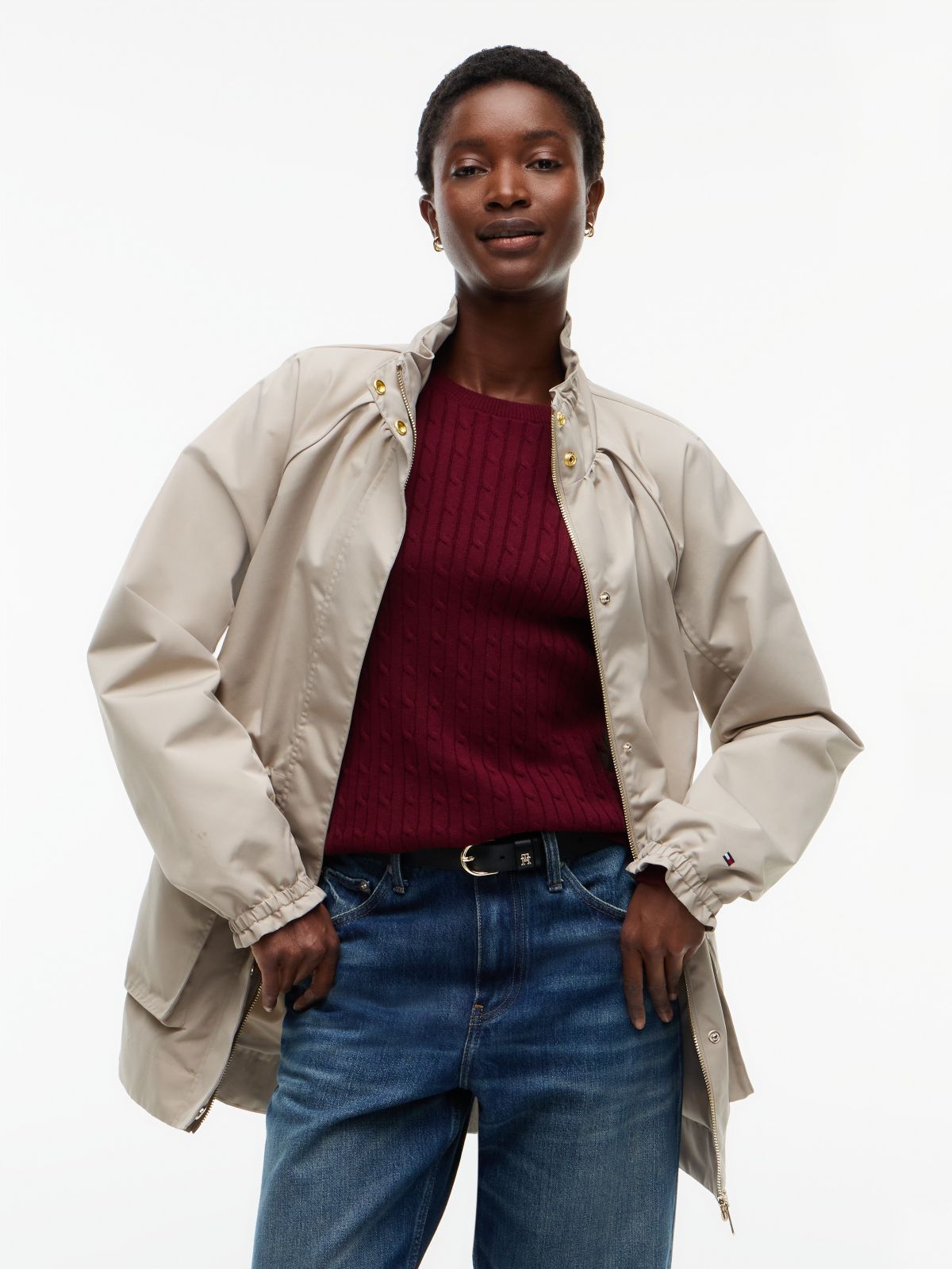Water-Resistant Yacht Jacket — Stone