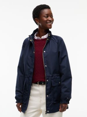 Water-Resistant Parka, Navy Blue